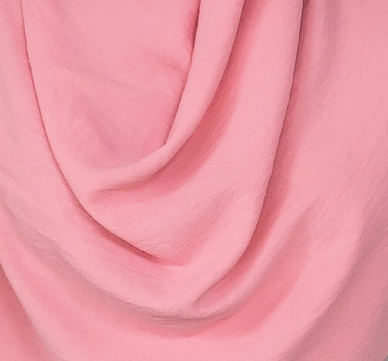 1 Yard Air Flow Solid Fabric in Light Pink Breathable Lightweight Polyester, 58/60" Width